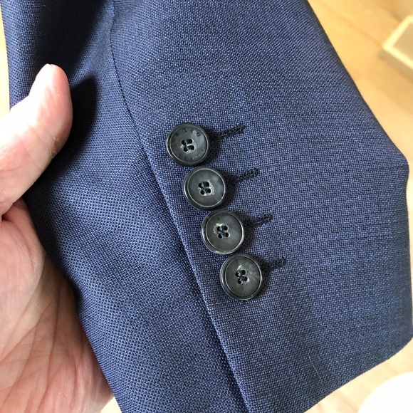 KENZO Men's Slim Fit Suit, Med Blue Size Euro 50 (US size 40) - Picture 5 of 13